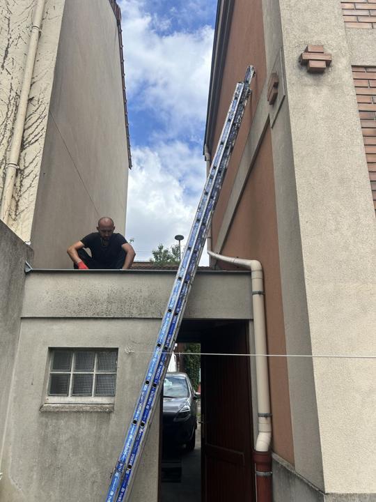 Réparation d’un toit plat